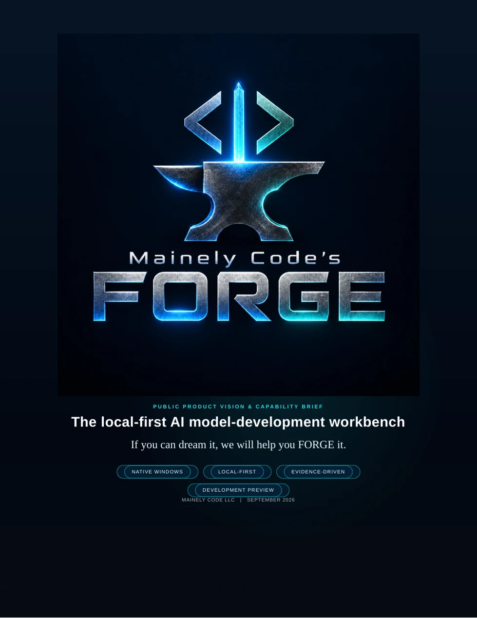 Cover of FORGE Public Product Vision