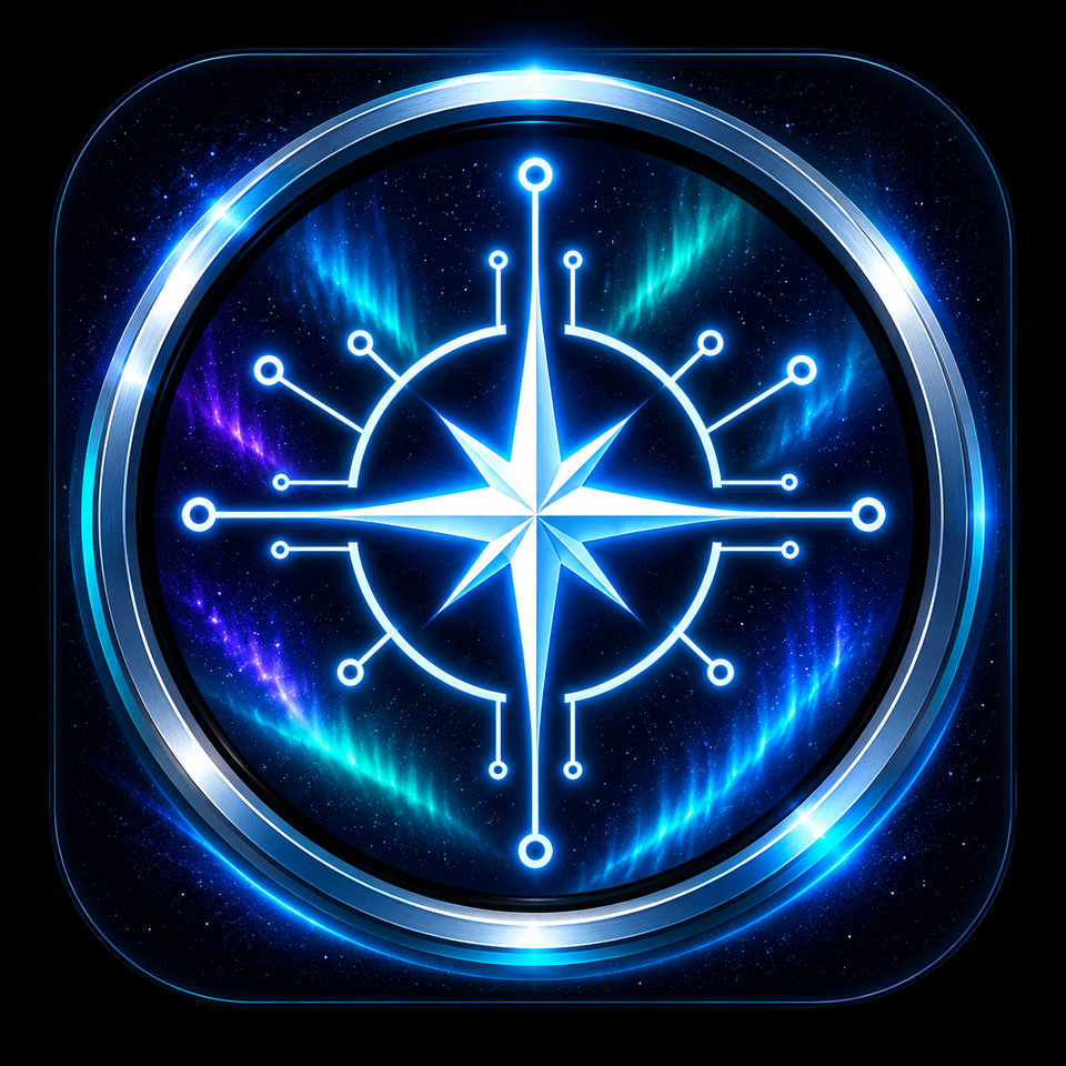 Approved Northstar compass and circuit icon